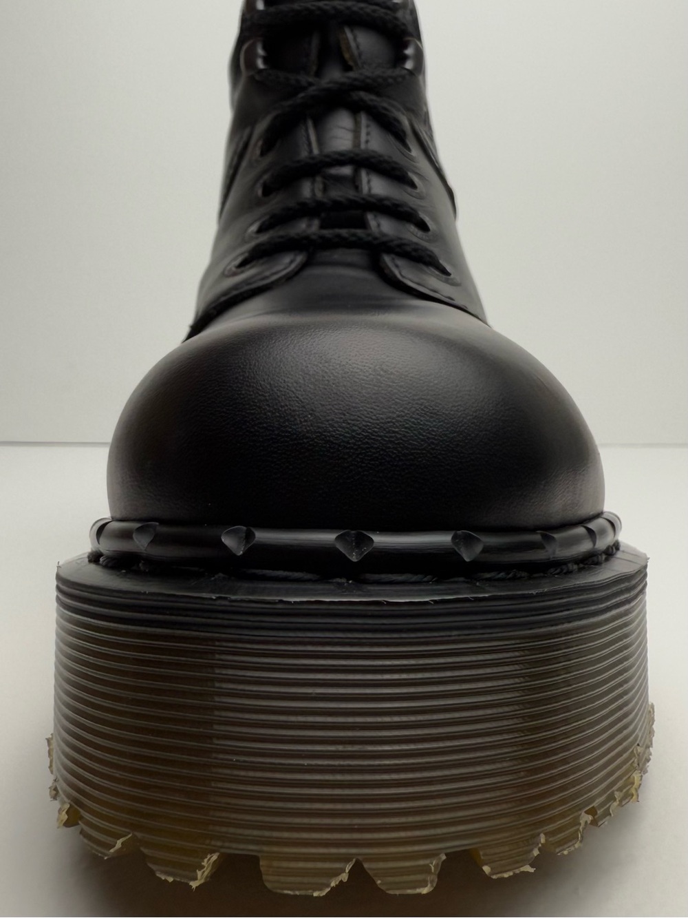 Dr. Martens Boots Vintage England Envy Black Greasy Leather MIE Platforms UK 6 - Picture 10 of 16